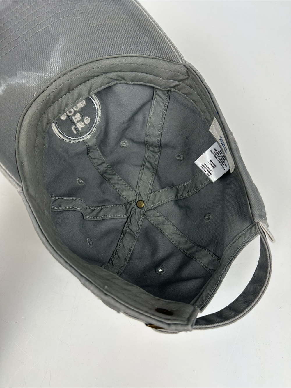 Life Is Good Gray Cotton Circle Logo Cap - Picture 10 of 10